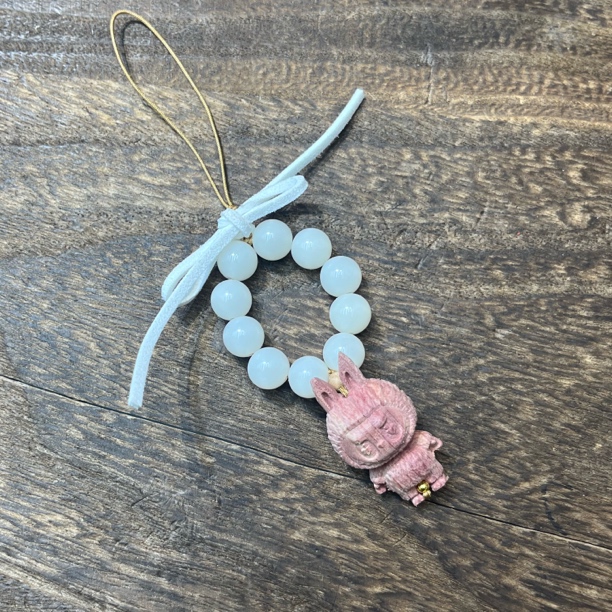 5900-菩提配血柏木拉兔兔挂件10mm