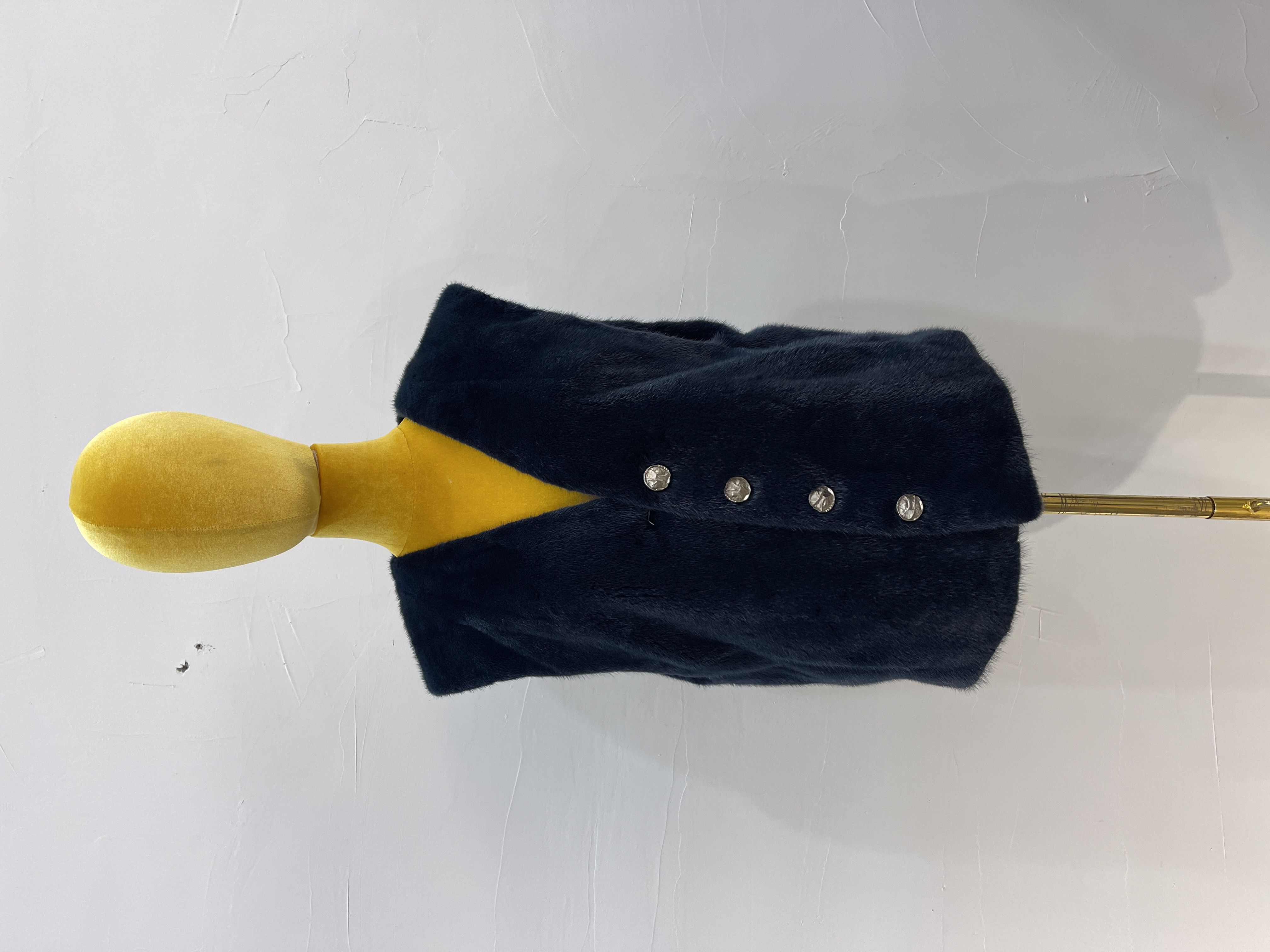 短款V领均码简约百搭水貂马甲