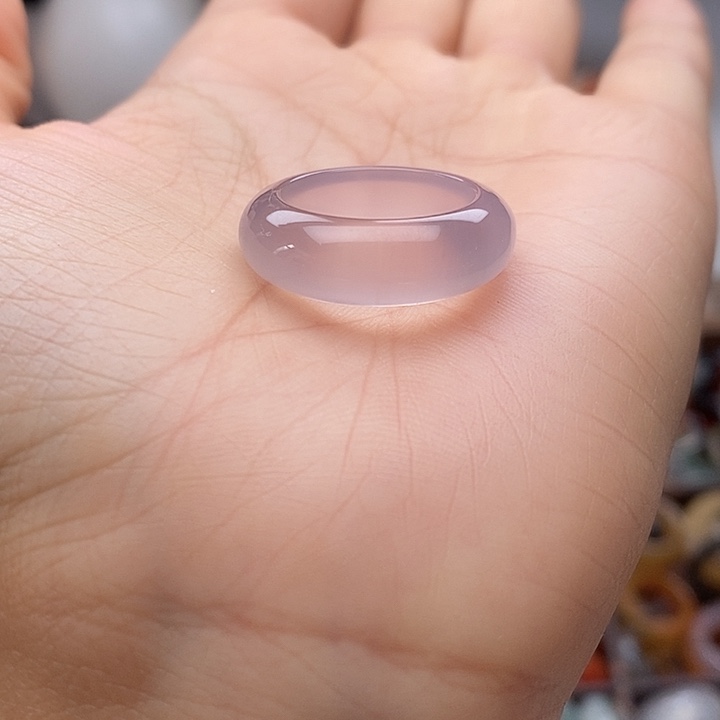 玛瑙/玉髓未镶嵌戒指A 10不退换港15内径17.1