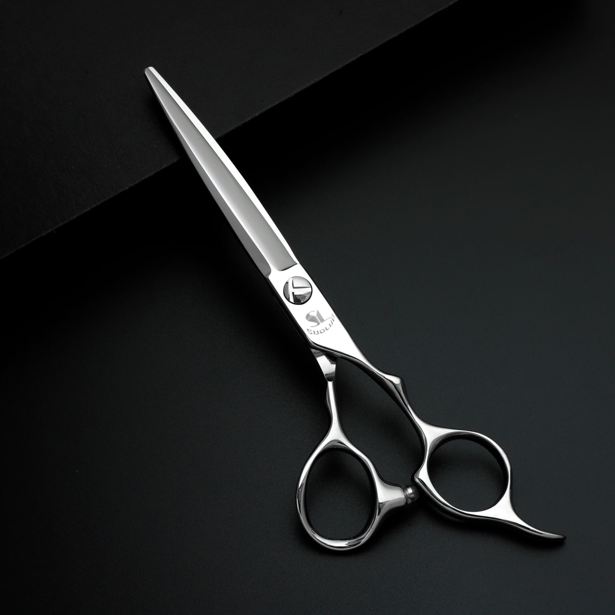 发廊专业发型师专用CNC数控手型柄平剪V齿牙剪打薄剪刘海理发剪刀