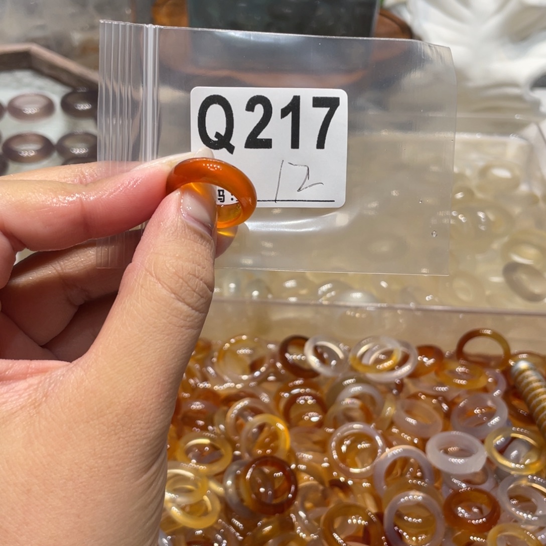 玛瑙/玉髓未镶嵌戒指217