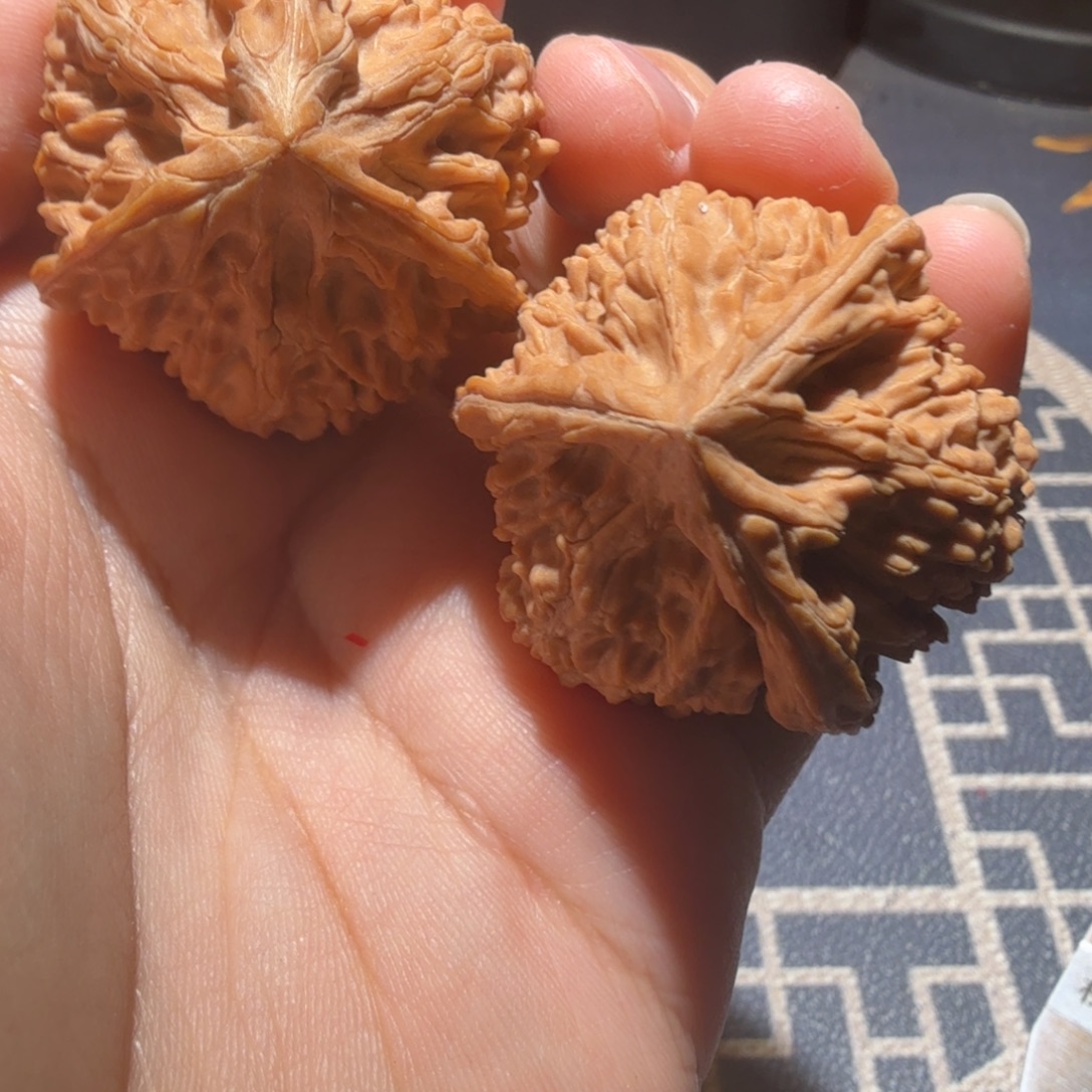 随***把件文玩核桃御龙三棱