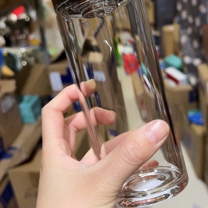 玻璃杯4104101205单层烫手玻璃杯410➕杯套