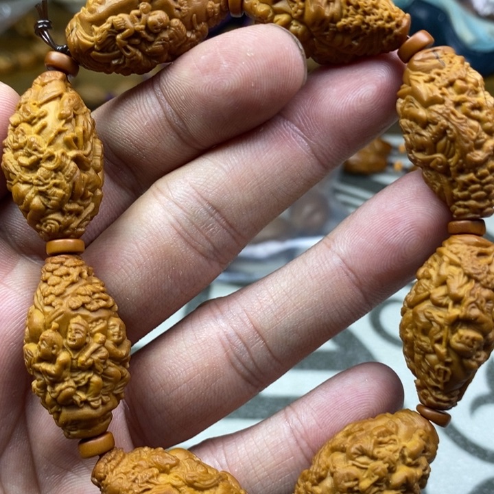 橄榄核手串/手链橄榄核雕工艺手串