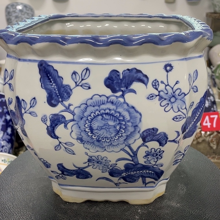 四方四方青花盆盆