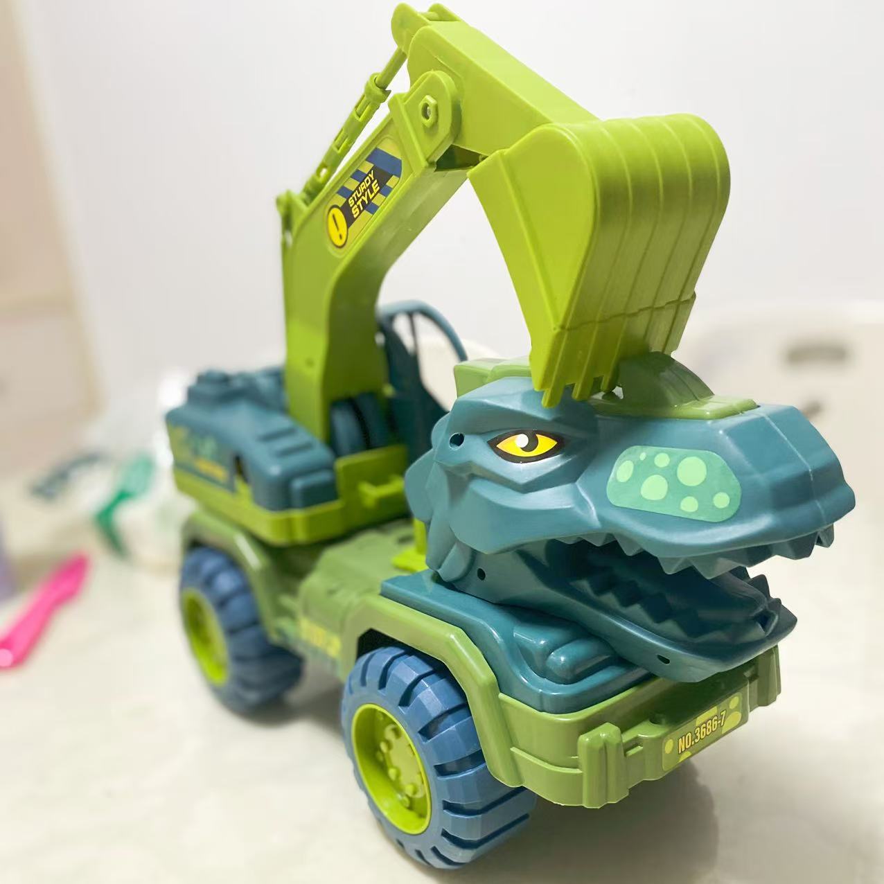 26厘米挖掘机挖沙玩具生日礼物 两款随机发t 科学实验玩具