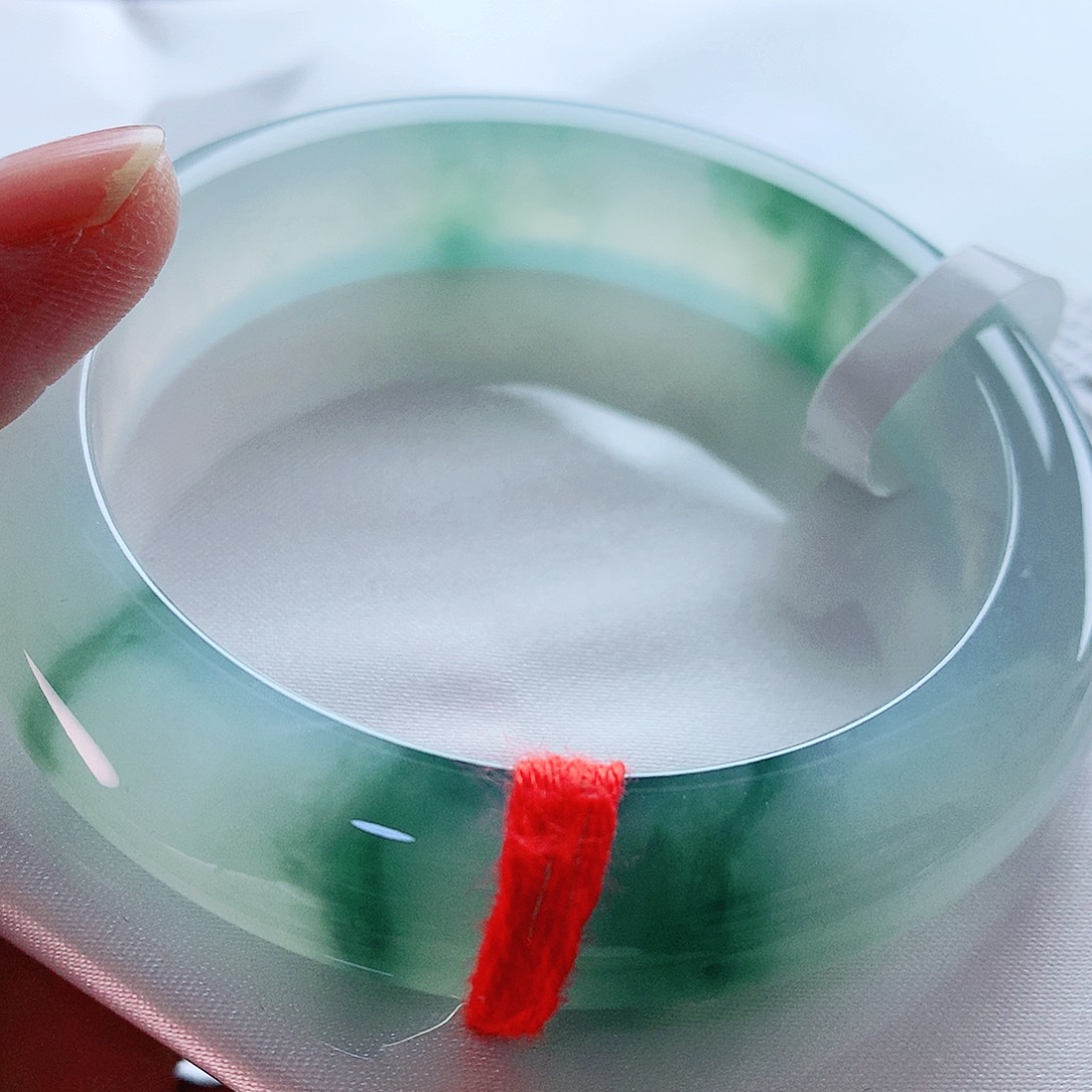 未镶嵌手镯翡翠55圈