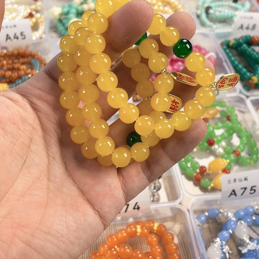 石英质玉手饰银S925镀金镶嵌