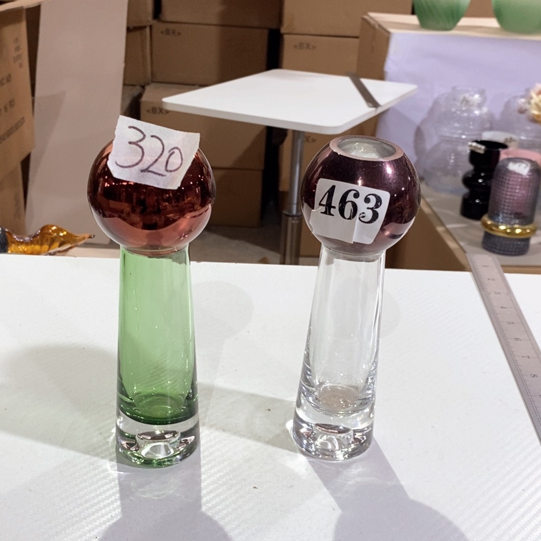 无铅玻璃自选一个颜色备注高19口9玻璃花瓶