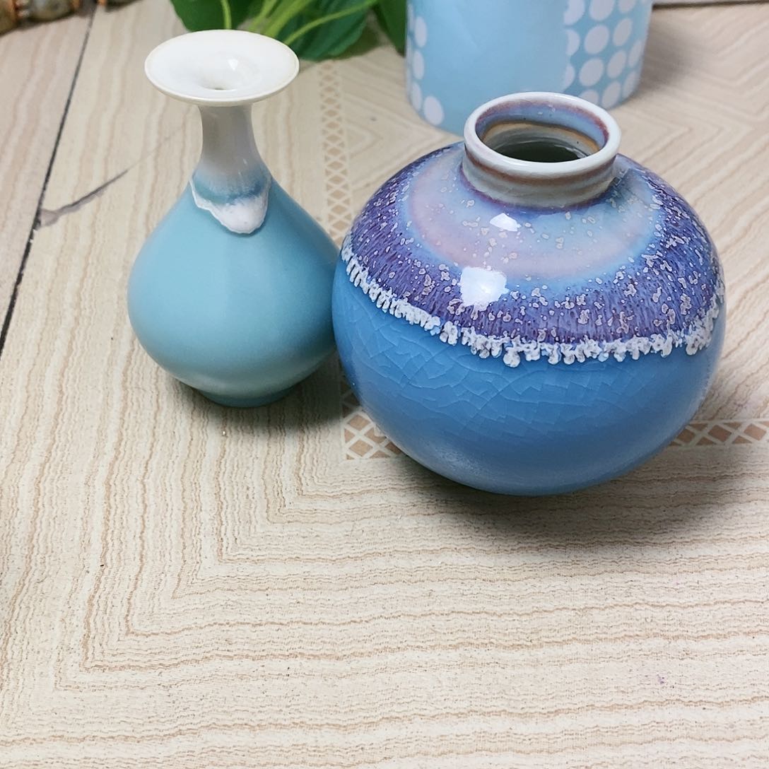 摆件小*景德镇高温陶瓷小花瓶