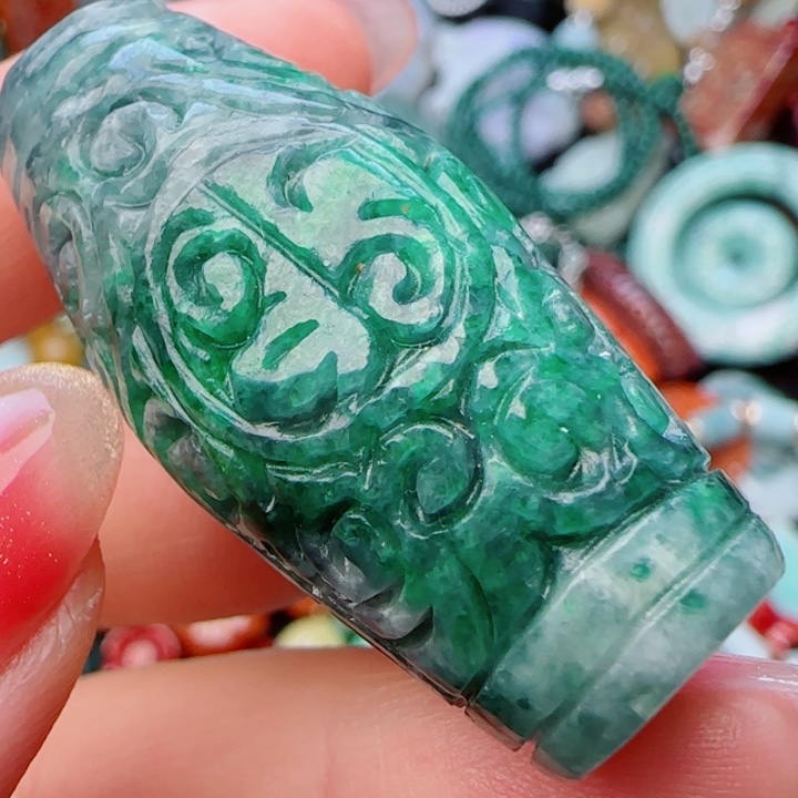 翡翠颈饰未镶嵌天然A货36