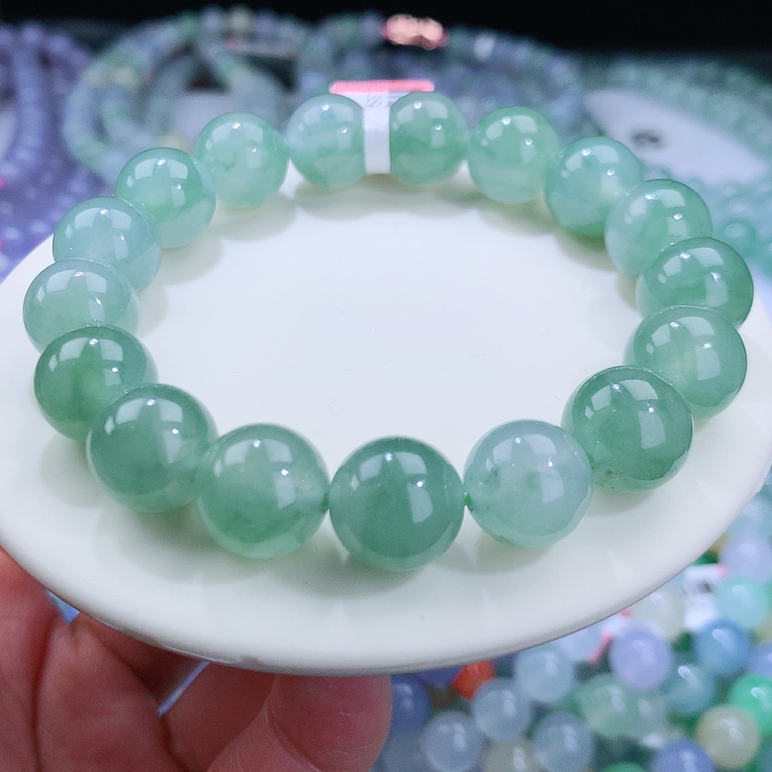 翡翠手链未镶嵌卡12