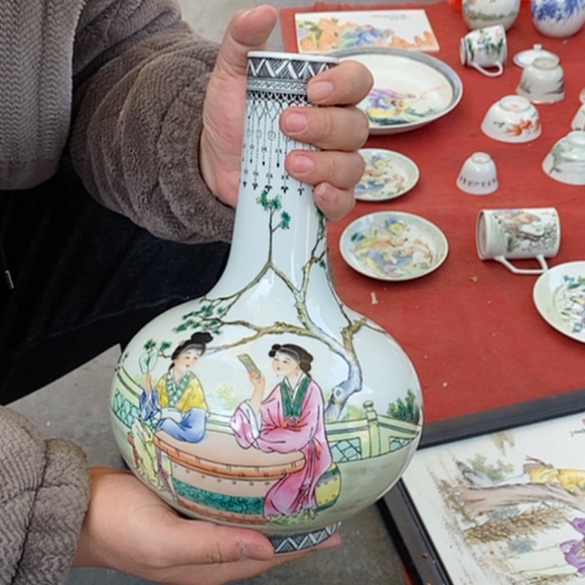 【闪购商品】瓷片快**熊景德镇现代工艺品