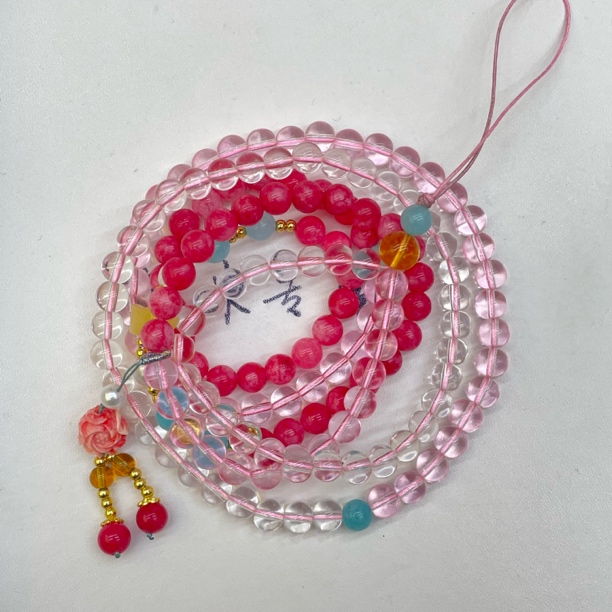 8mm红薇石元宝莲花挂件c328 hn