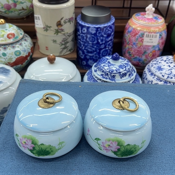 瓷片茶叶罐茶叶罐@@1412