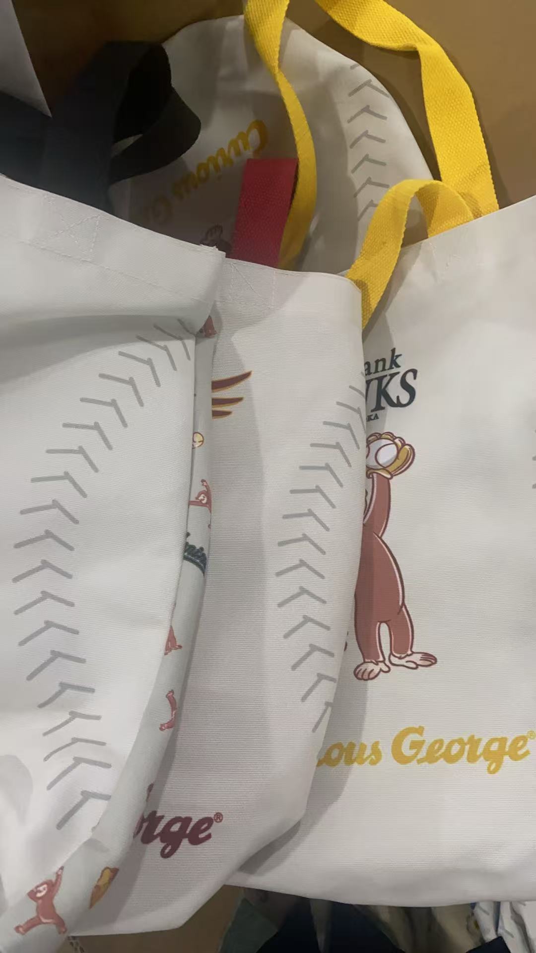 多色拼接小猴子款托特单肩包任意发2