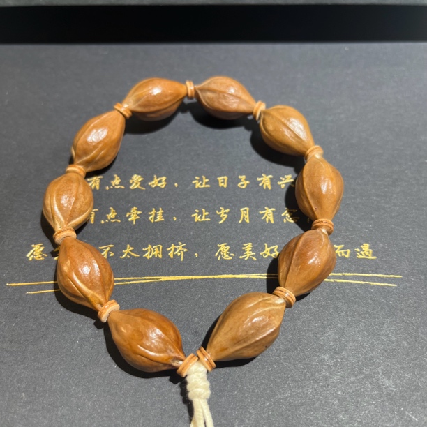 正宗原生态梅林橄榄铁核直心三面佛1.3/2.2手串