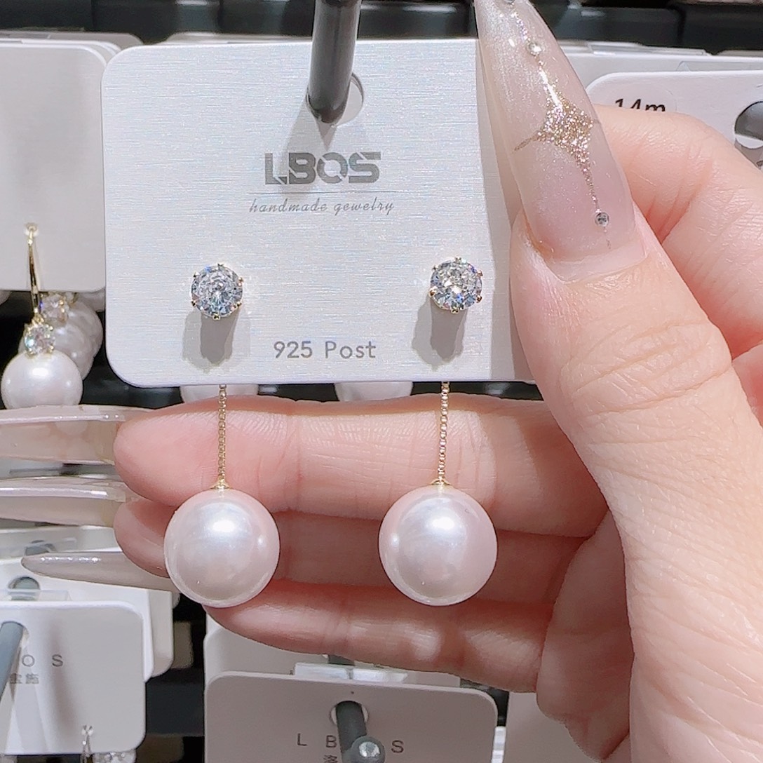 锆石铜合金925银耳环