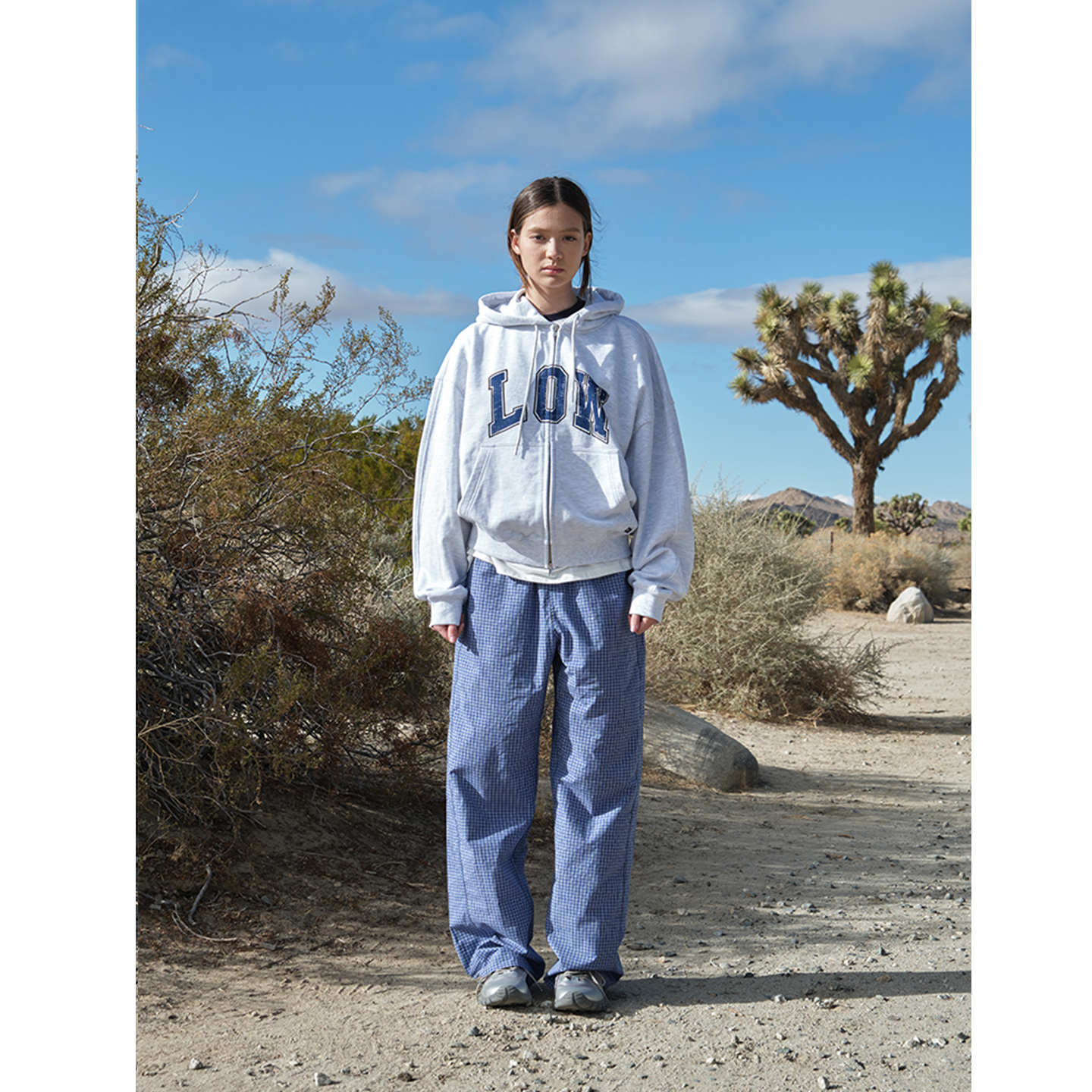 LOW CLASSIC Lc 25早秋新品设计感百搭字母连帽拉链卫衣SOLSOL