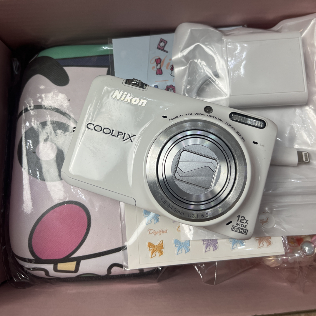 95新 Nikon/尼康 S6500稀有奶白超多场景模式wifi功能奶油肌清透