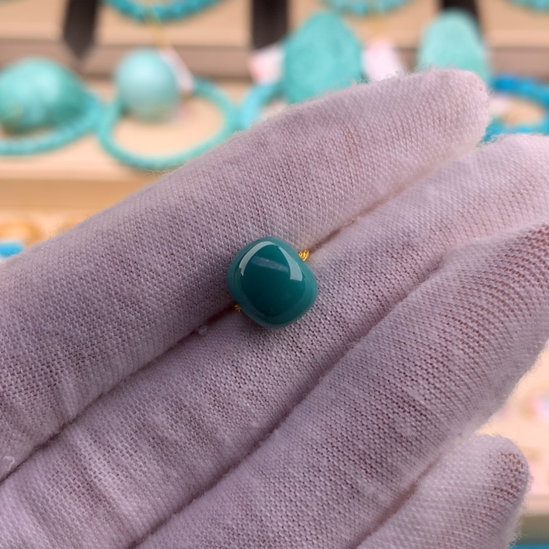 绿松石珠宝奇石未镶嵌9.7-8.4