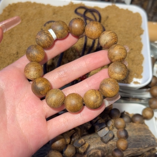 手串沉香甘**乳奇楠沉香单圈1.6露河17克