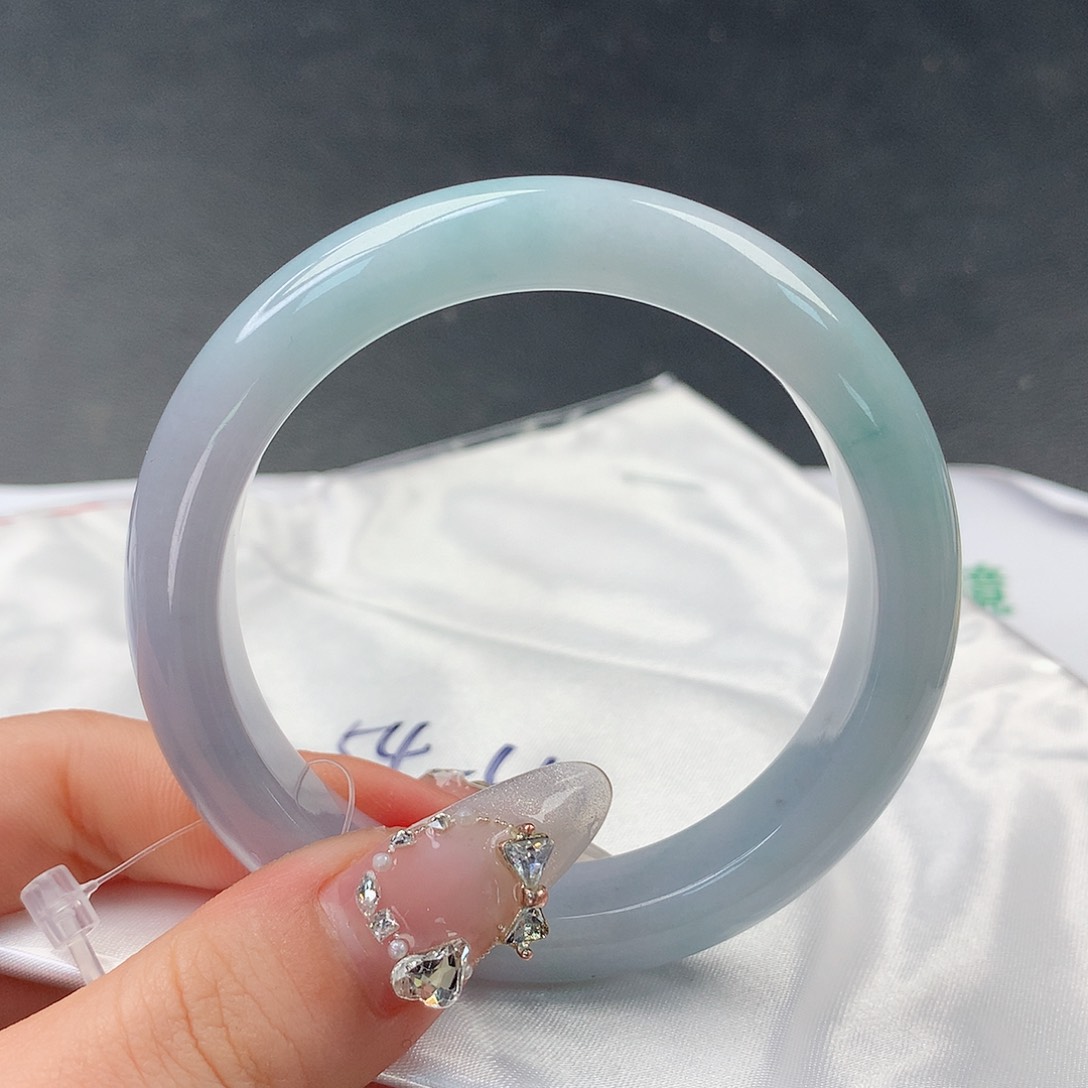 翡翠手镯未镶嵌023正54.7