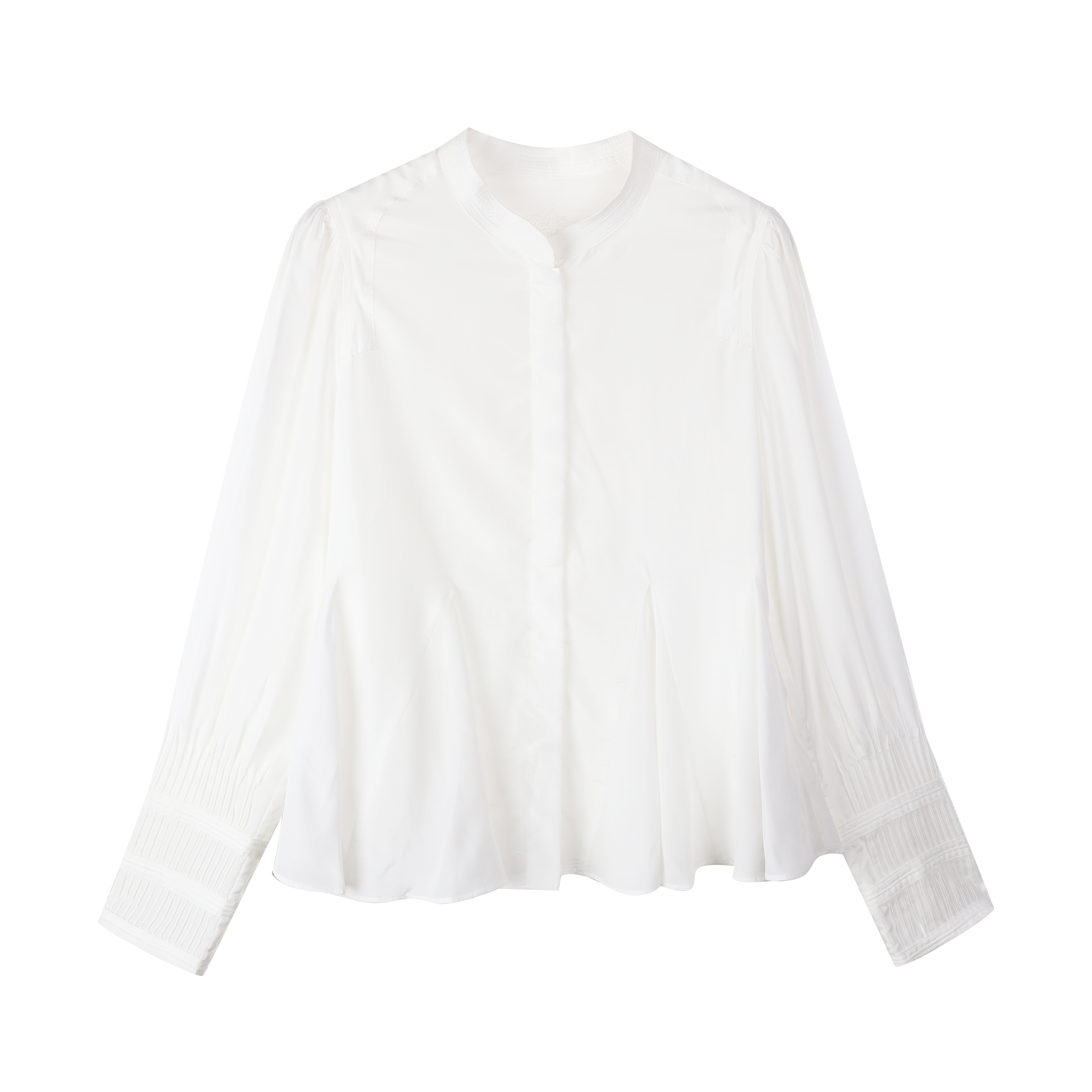 杰恩-2025春装新款法式上衣衬衫女收腰小裙摆0034