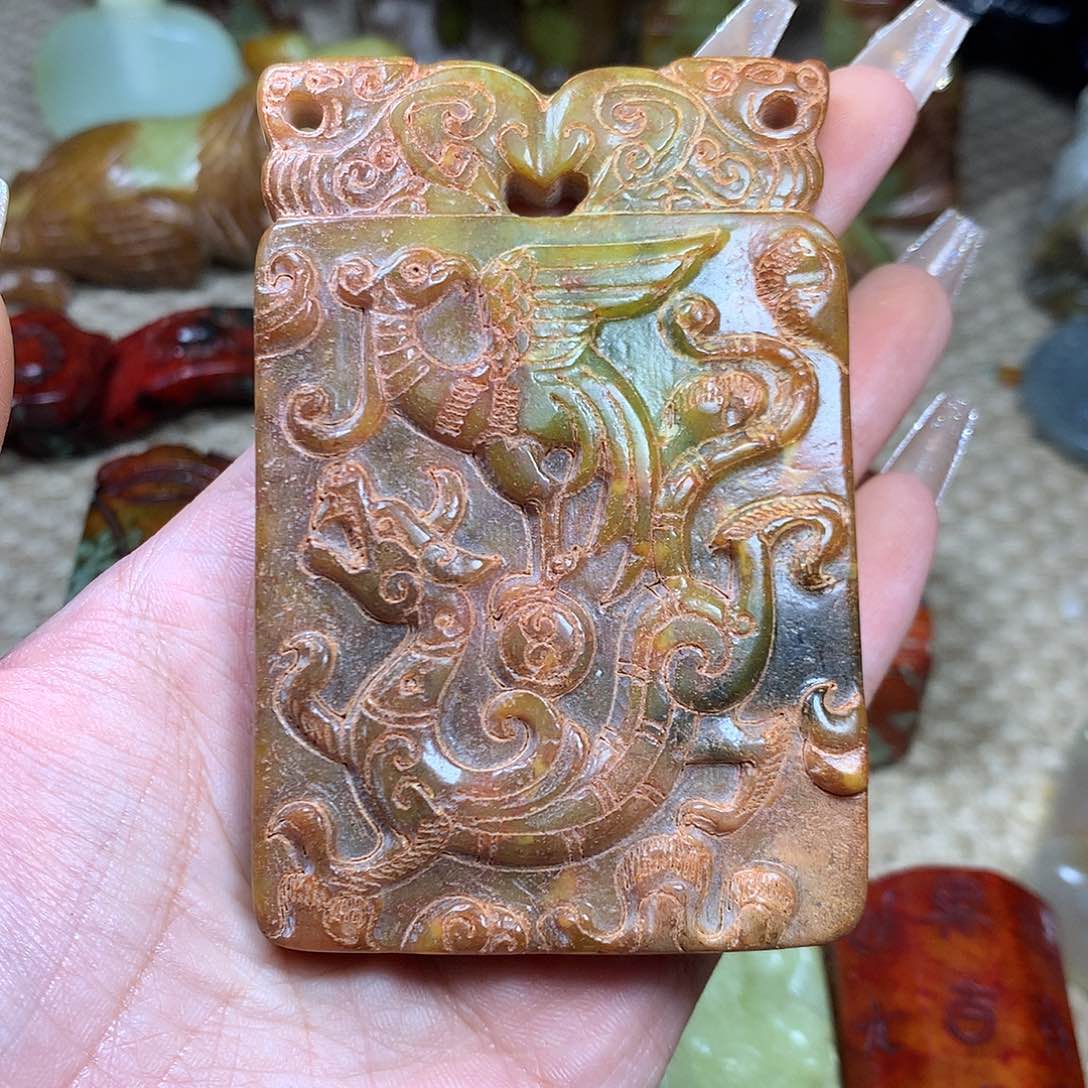 白玉菩提吊坠挂件