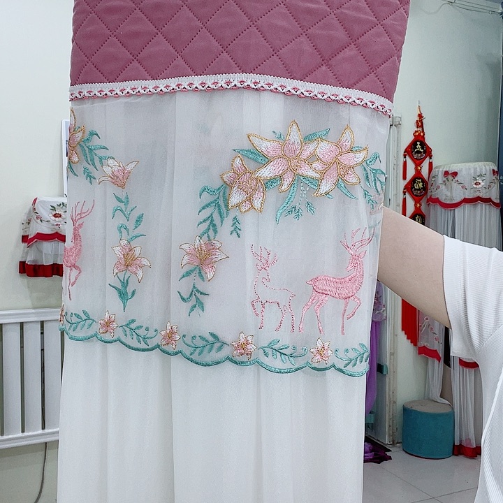 小鹿粉白纱84一个