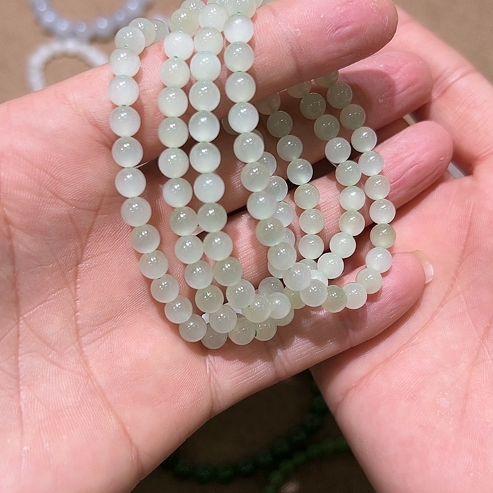 和田玉未镶嵌手串多样性发货拍一发一