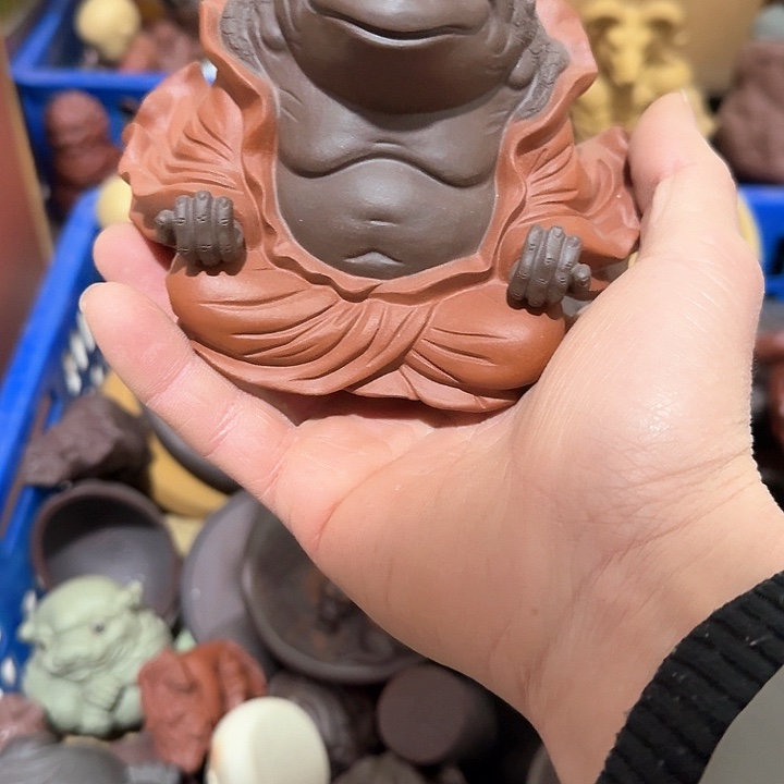紫砂茶宠半*雕塑瑕疵茶宠