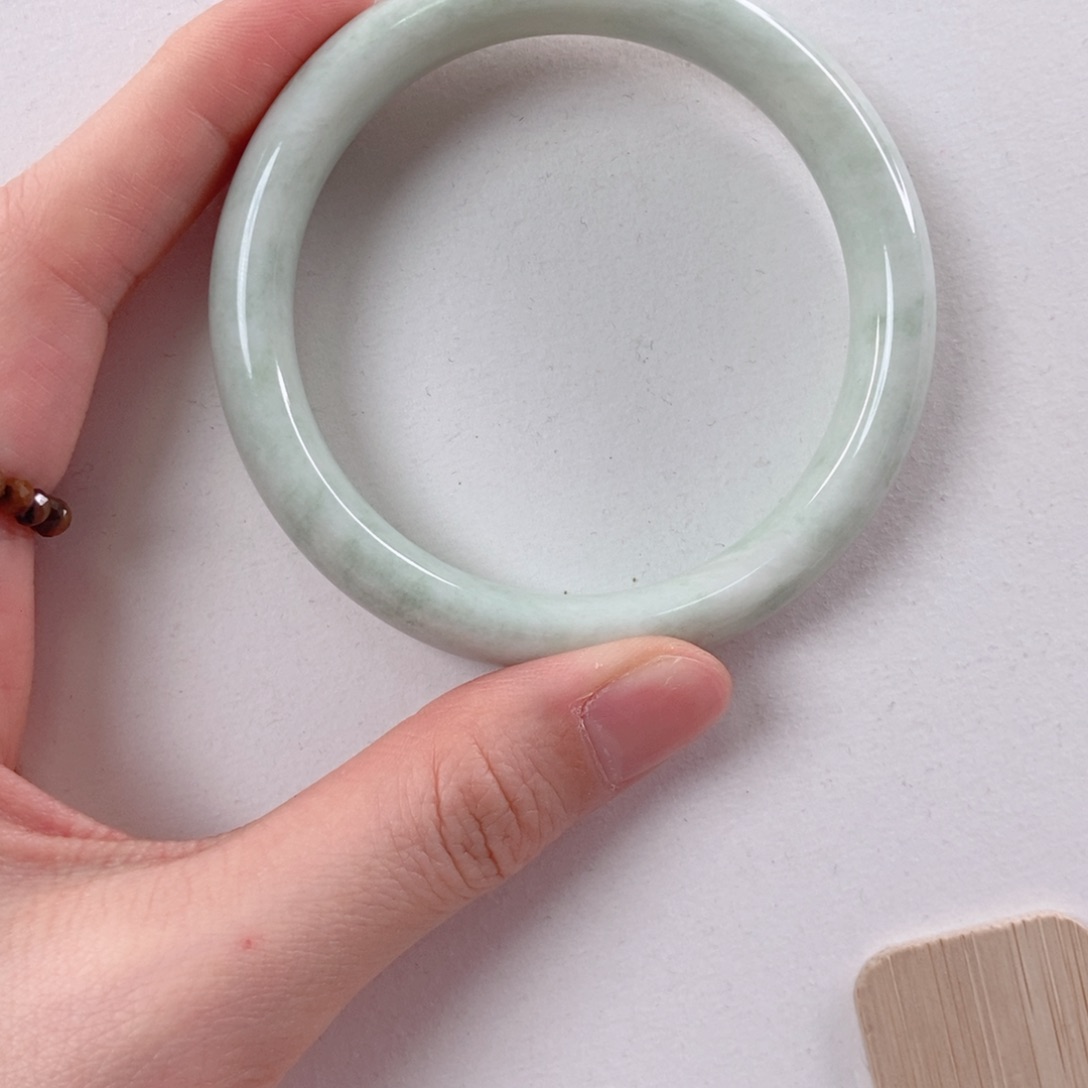 蓝田玉（蛇纹石化大理石玉）手镯未镶嵌北*～