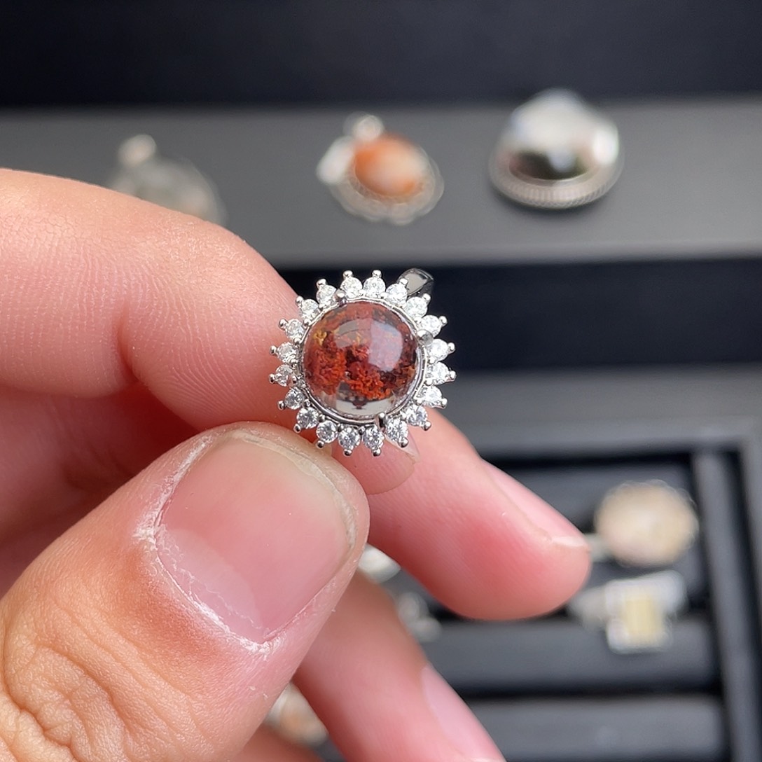 水晶戒指银S925镶嵌111111111