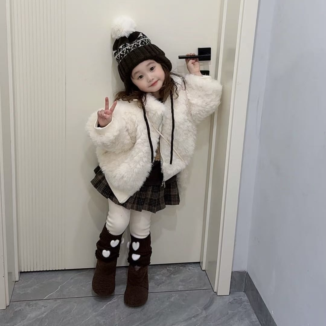 正版艺宝爆款毛毛外套送包包