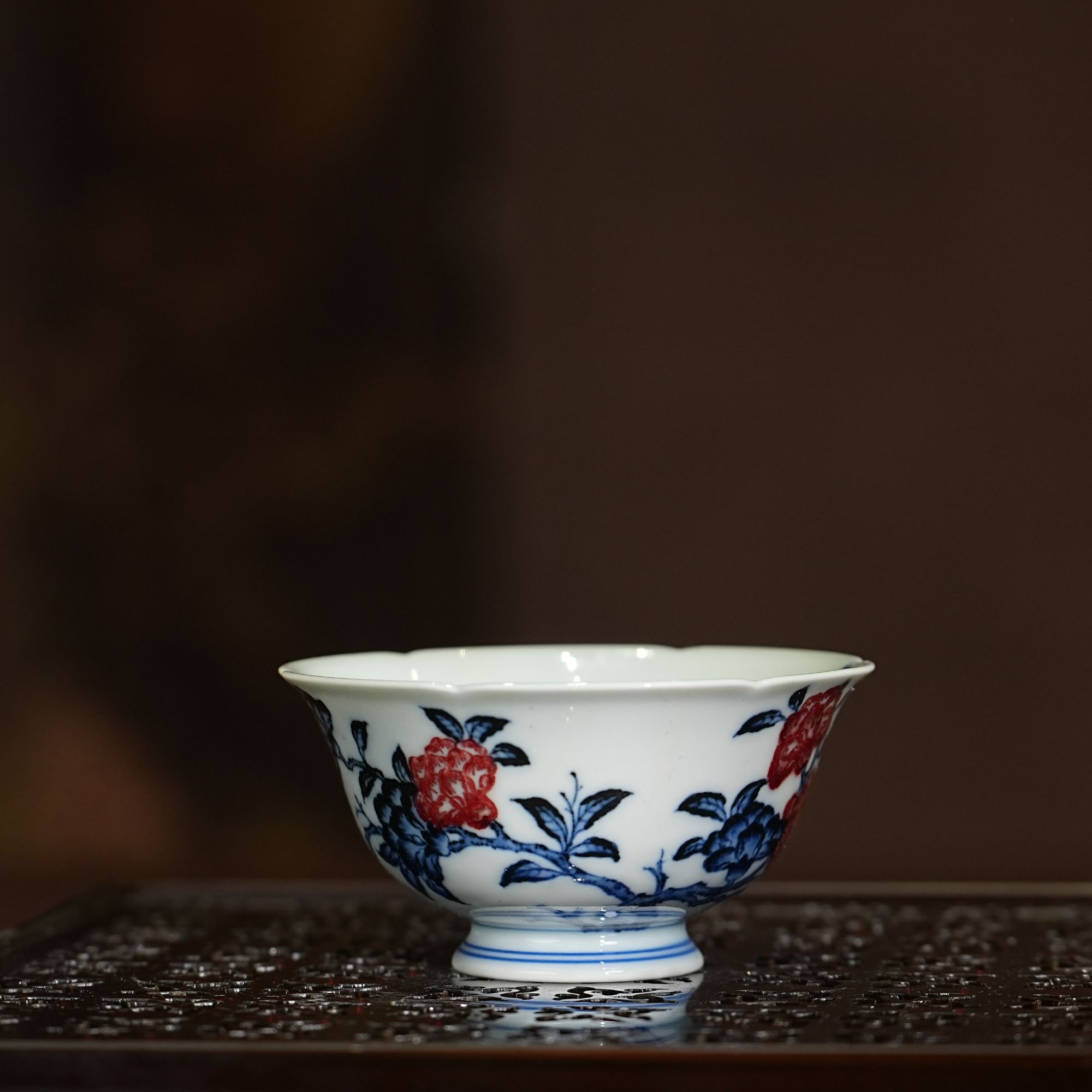 永明尚玩丨石榴花口杯 65ML 景德镇陶瓷