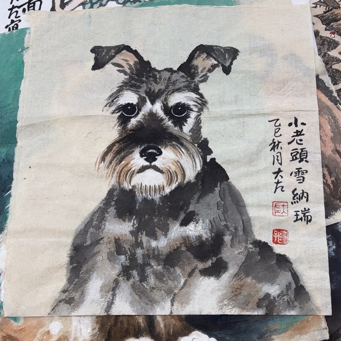 国画大左老师作品刘