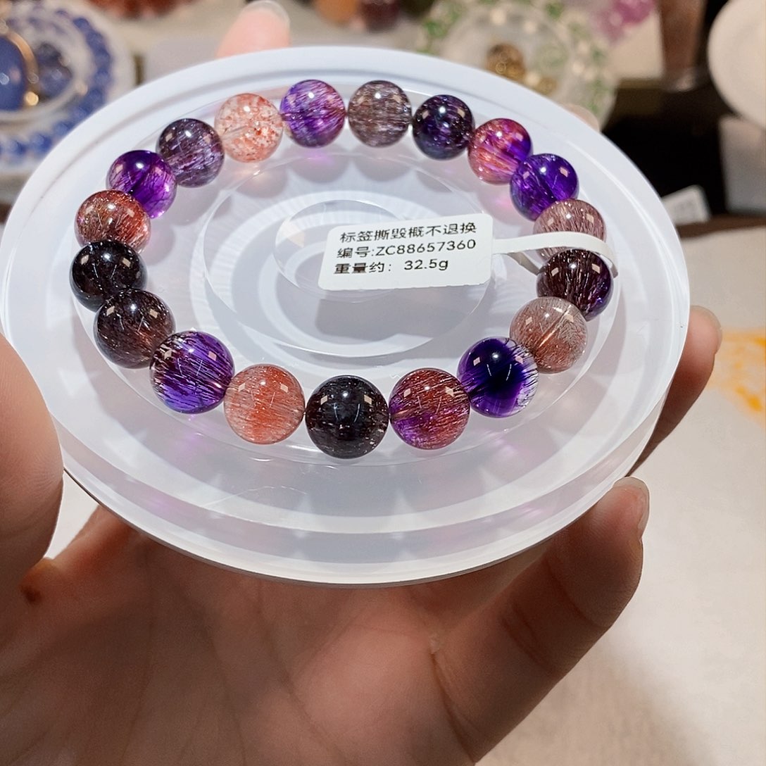 水晶手链未镶嵌J超七手链