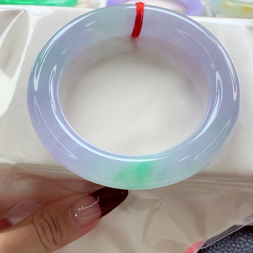 【闪购商品】翡翠手镯未镶嵌55.7 冰春彩 灵