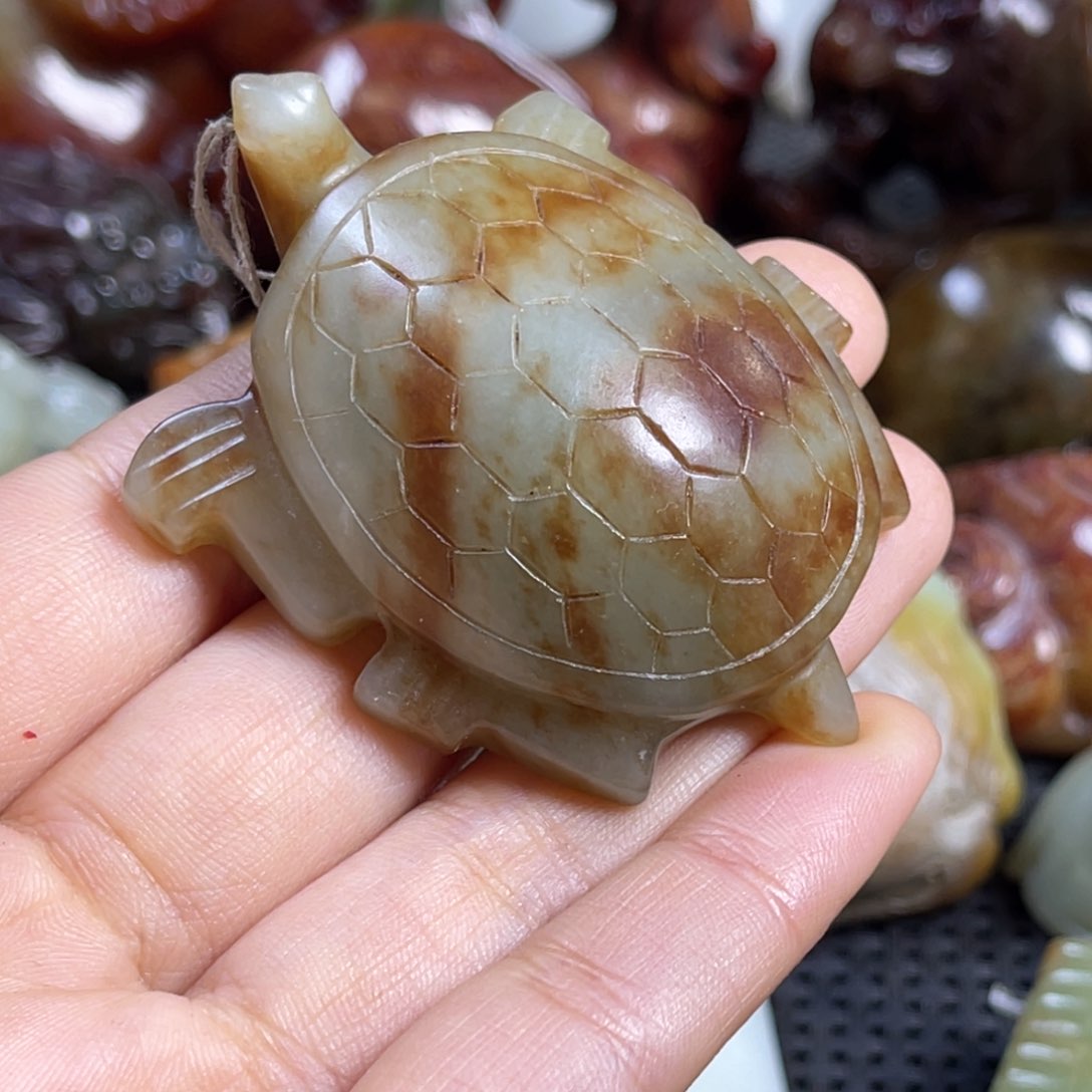 和田玉挂件未镶嵌铭**定