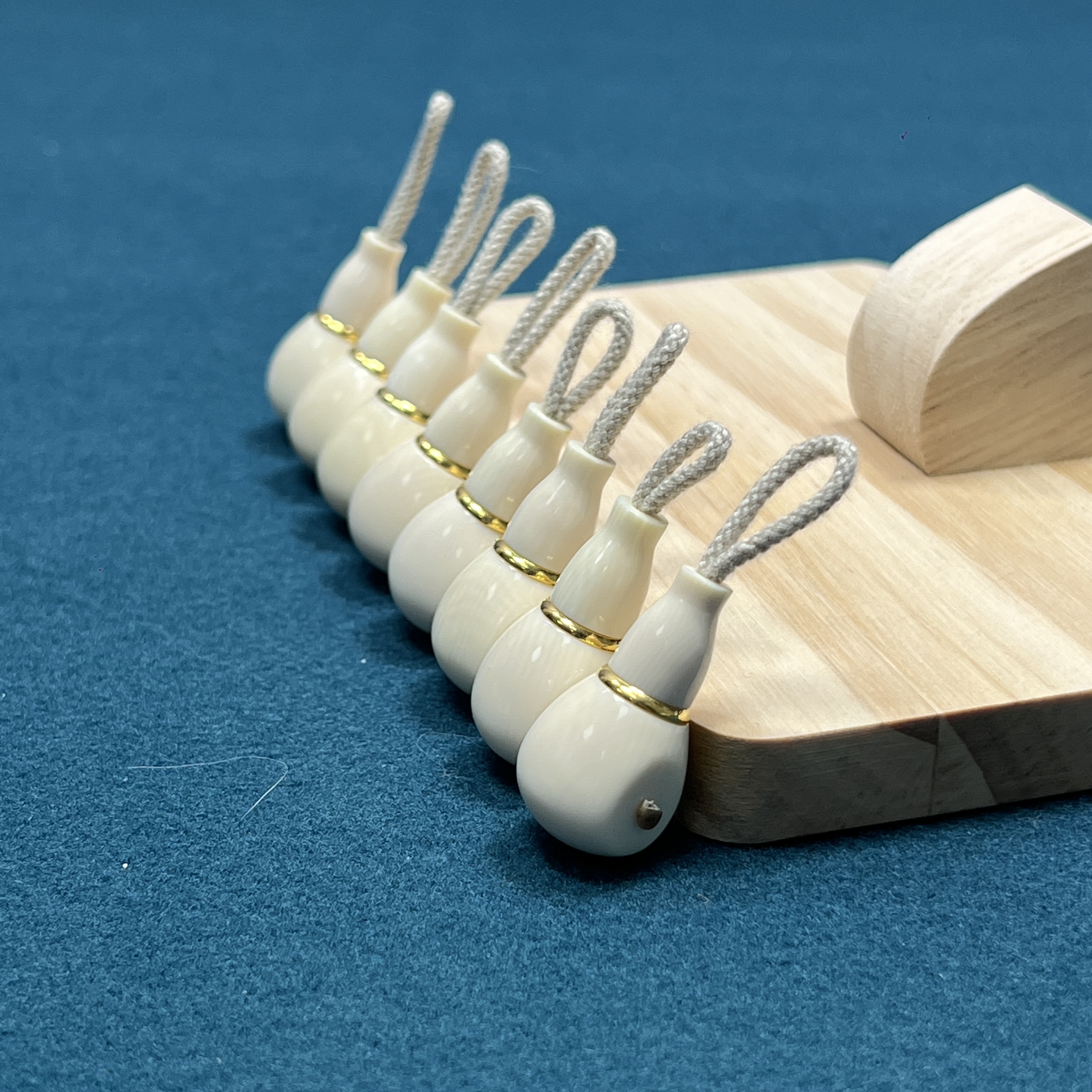 天然猛犸牙小蛮腰金腰带三通佛头配饰