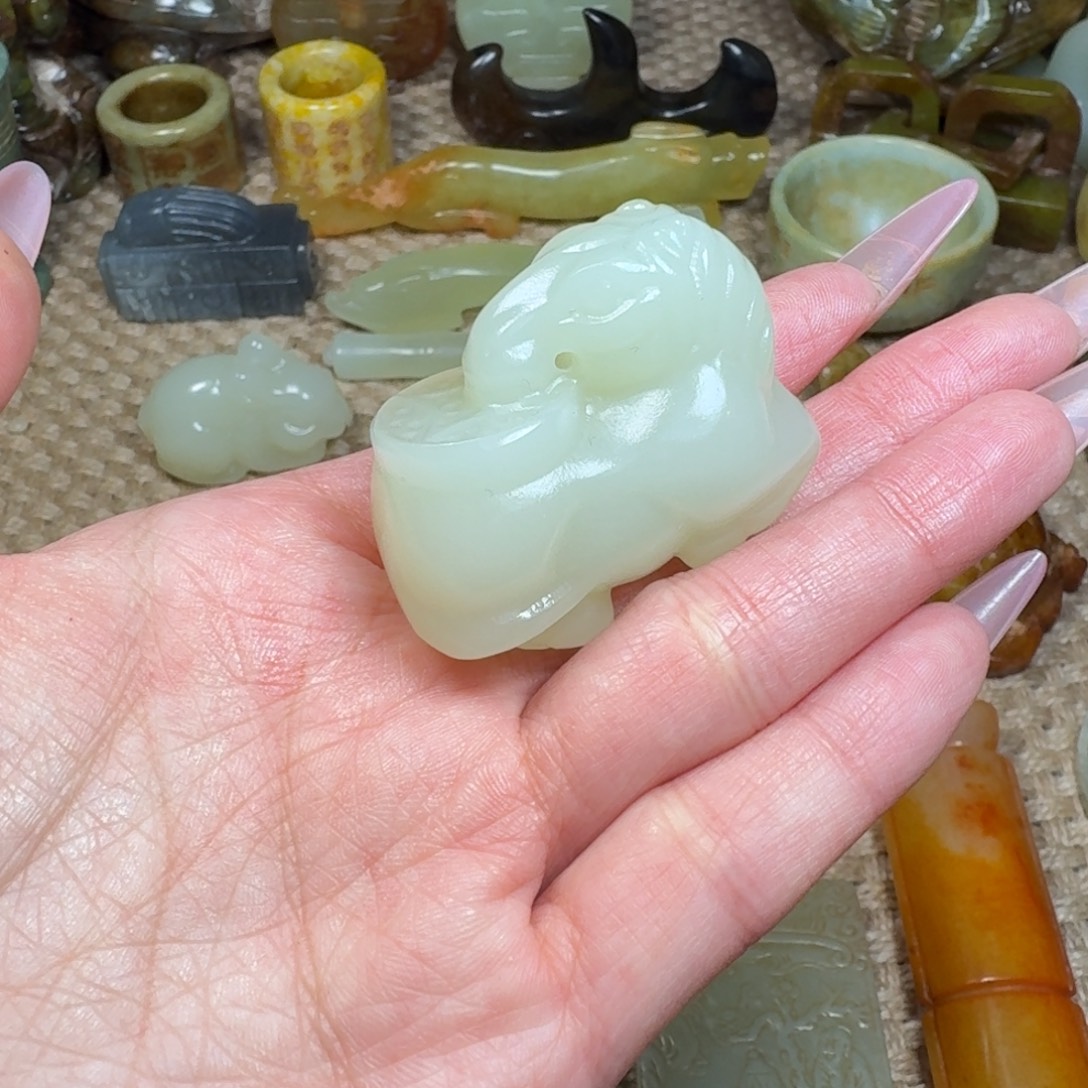 白玉菩提吊坠挂件