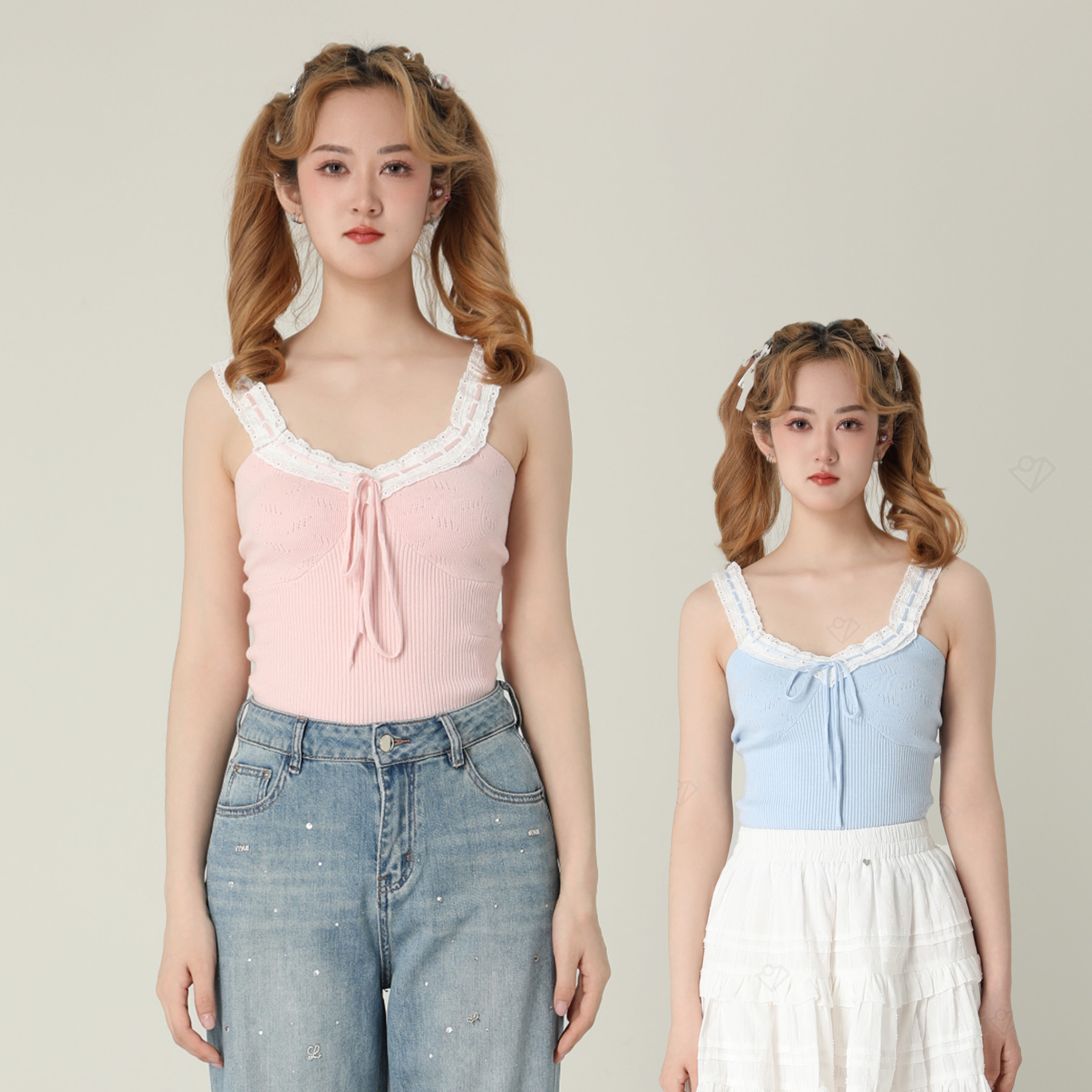 ANPK女装女背心打底显瘦夏季外穿时尚蕾丝百搭修身AD111x8204