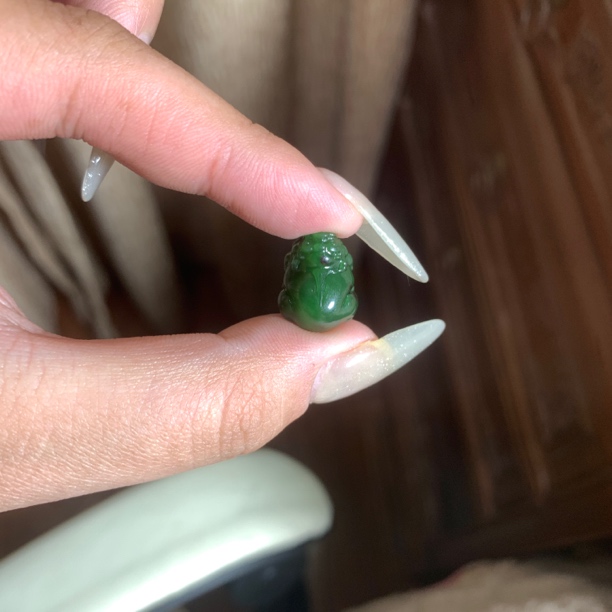 和田玉碧玉貔貅吊坠