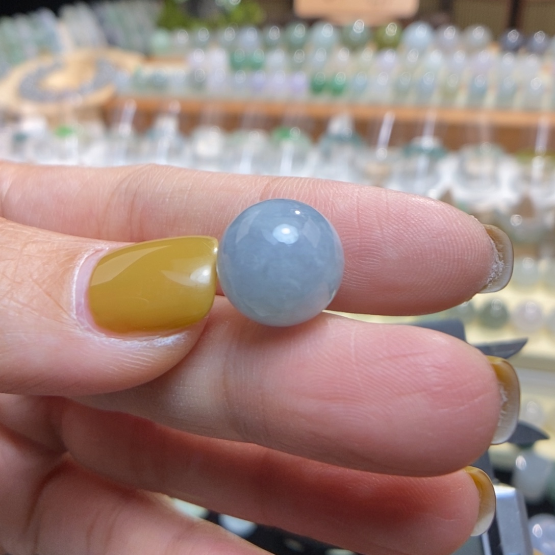 翡翠未镶嵌颈饰13.1蓝紫