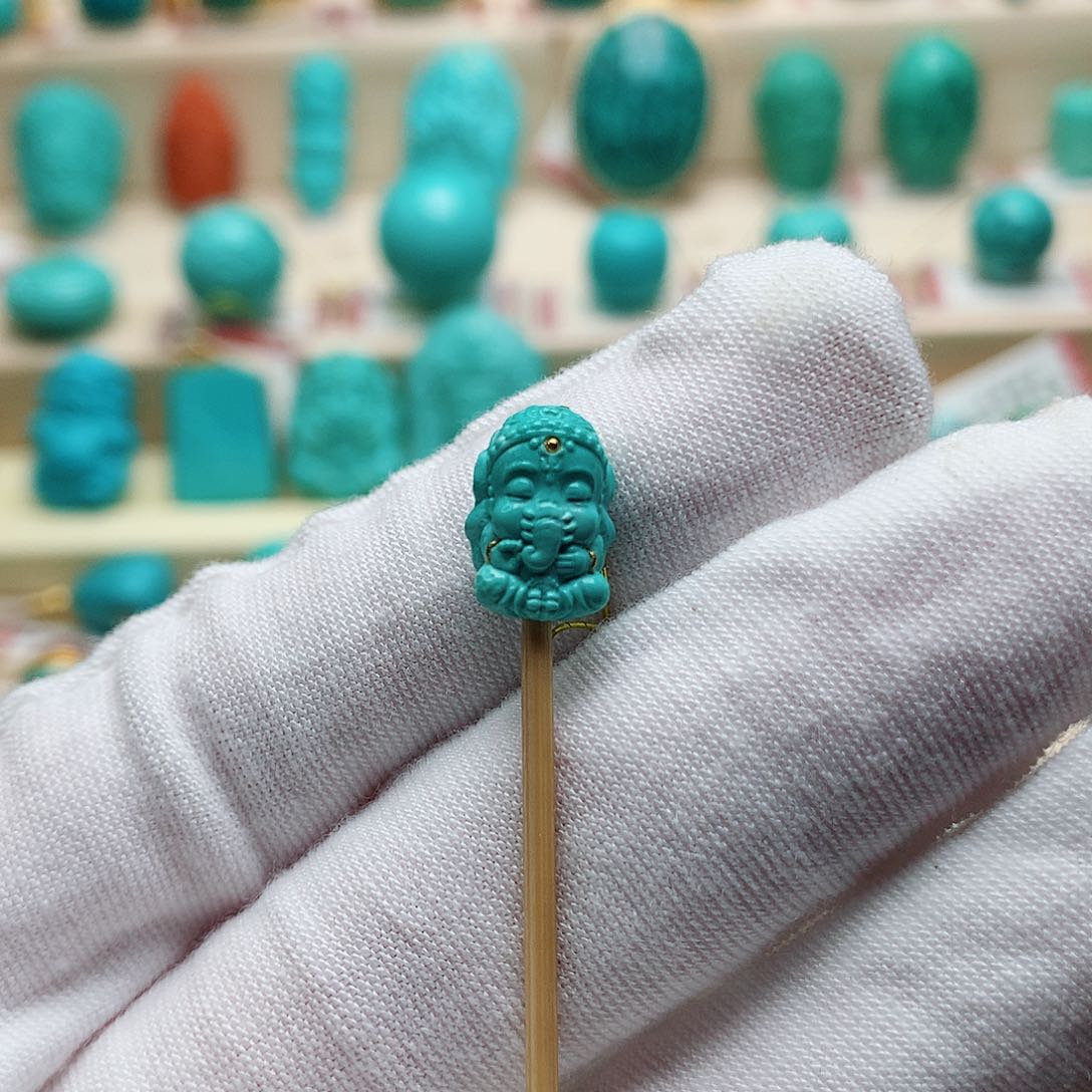 绿松石珠宝半成品未镶嵌