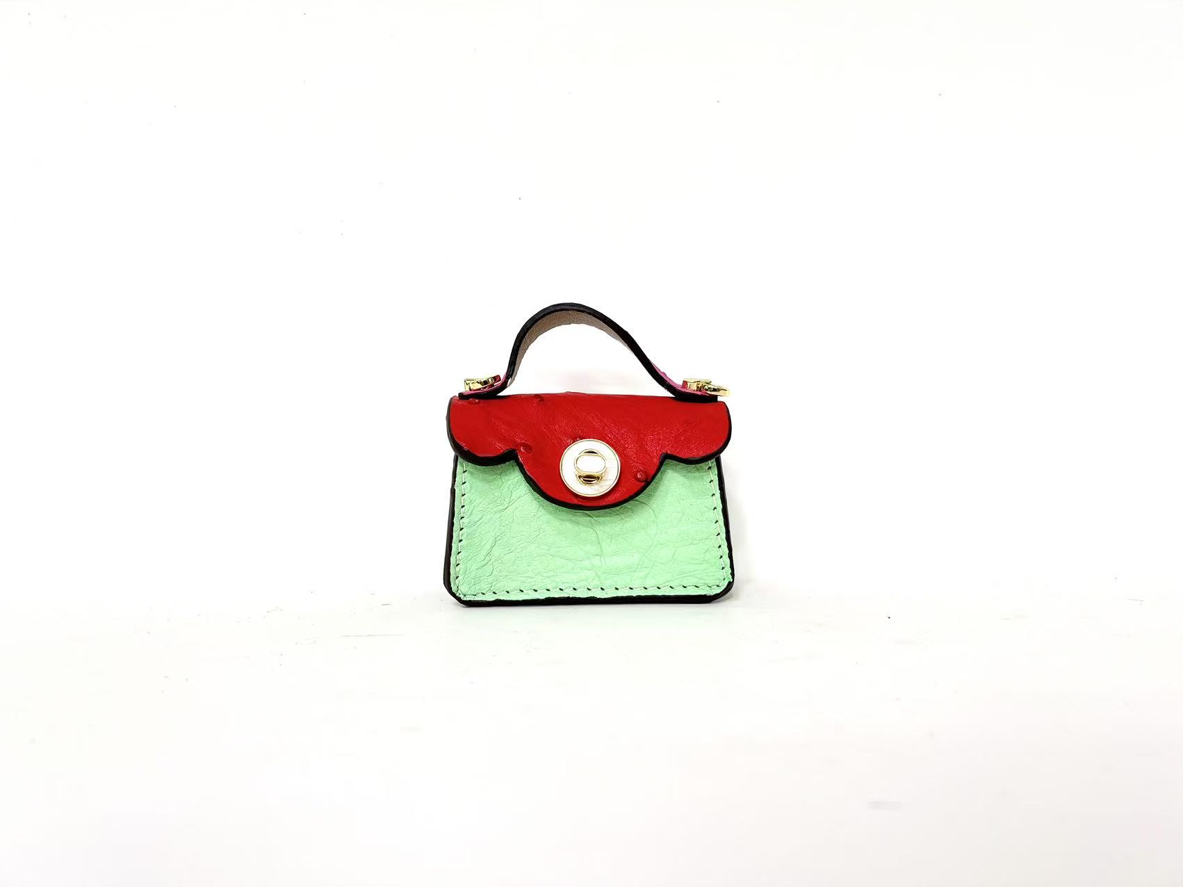 EF“小号云朵”【口红包】撞色小包挂稀有动物皮可斜挎可单肩（无链条)