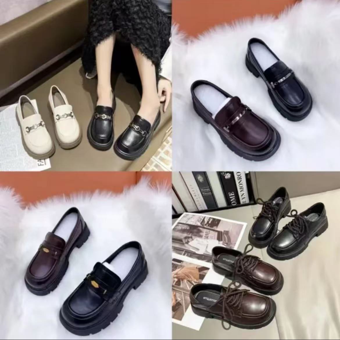 2025新款小设计断码孤品休闲鞋乐福皮鞋