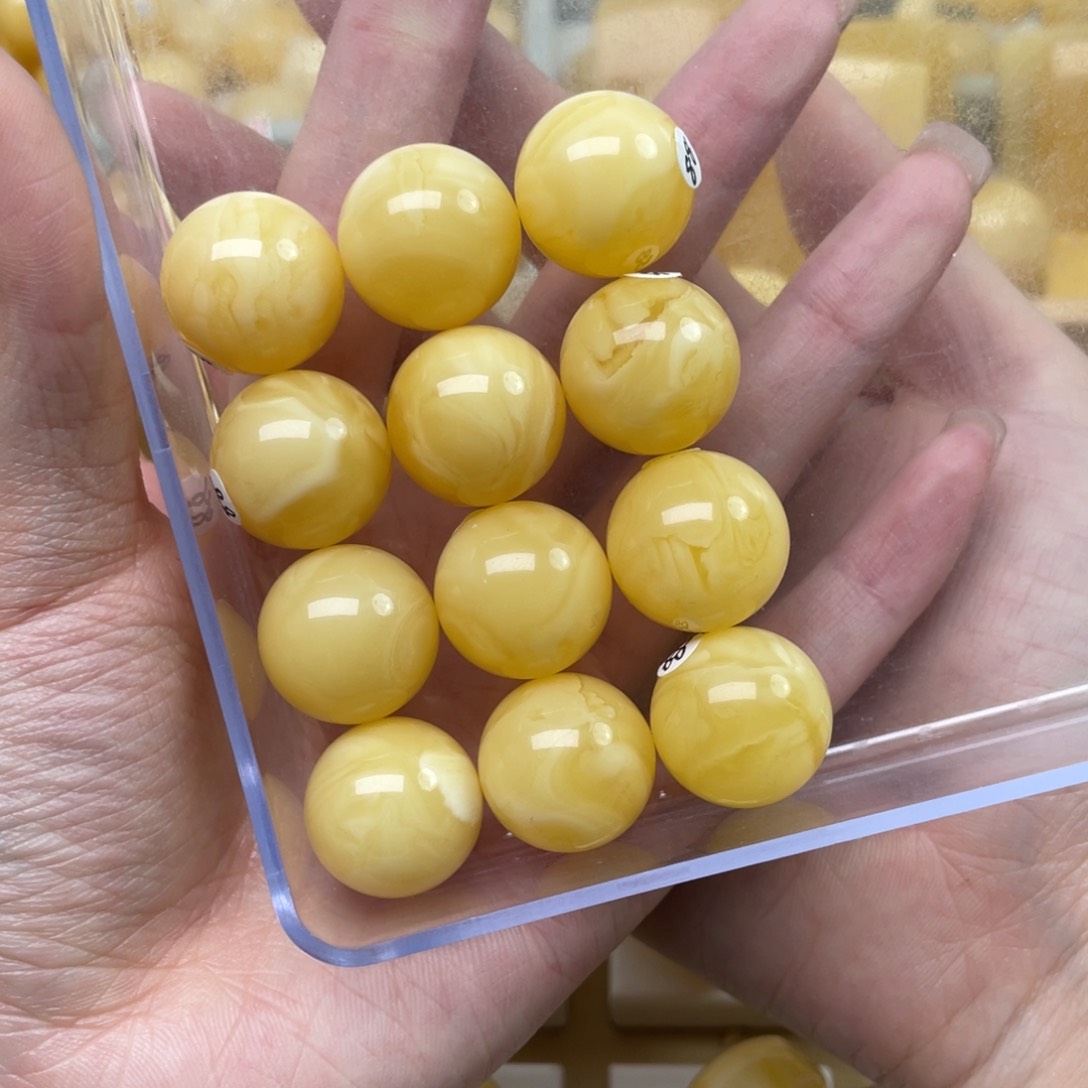 蜜蜡裸石未镶嵌17+蜜蜡手串