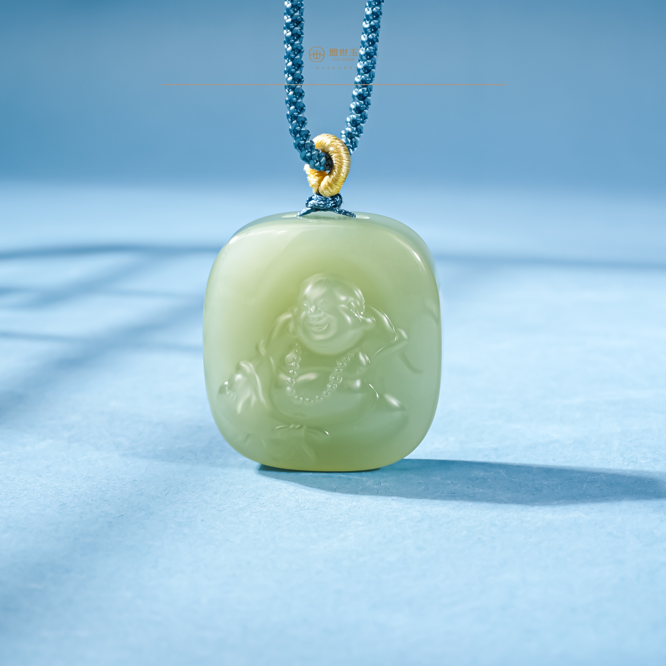 盟世玉湖水料【福泽四方】和田玉挂件